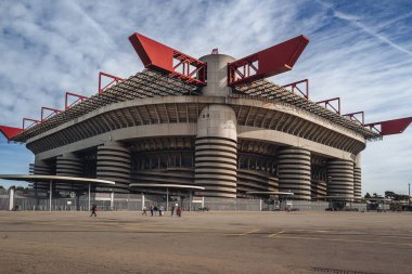 Milan, İtalya - Ekim 2023: San Siro Stadyumu