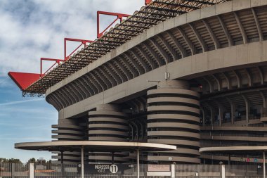 Milan, İtalya - Ekim 2023: San Siro Stadyumu