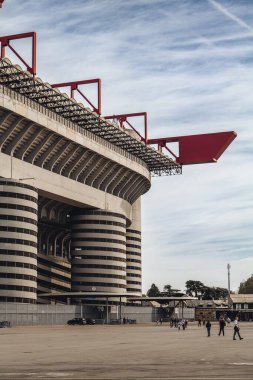 Milan, İtalya - Ekim 2023: San Siro Stadyumu