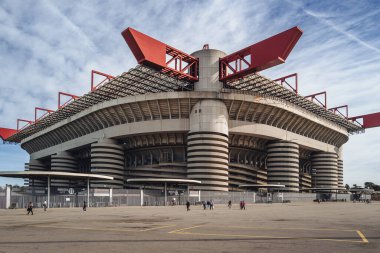 Milan, İtalya - Ekim 2023: San Siro Stadyumu