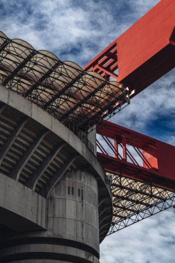 Milan, İtalya - Ekim 2023: San Siro Stadyumu