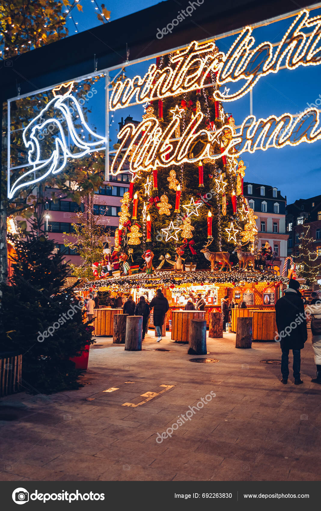 Luxembourg City December 2023 Winterlights Christmas Markets City
