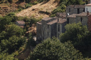 The ancient village of Sasso di Castalda in Basilicata region, Italy clipart