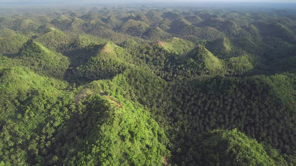 Vue Panoramique Sur Les Montagnes Verdoyantes Des Philippines Jungle Asiatique — Photo