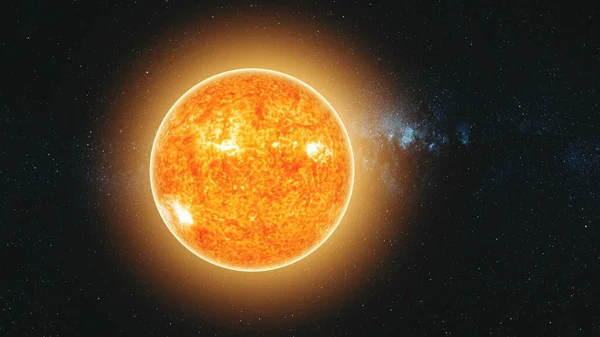 Güneş Aydınlandı Dünya Hızlı Hareket Görüş Uzaklaştırmak Azaltmak Flare Sunlight — Stok fotoğraf