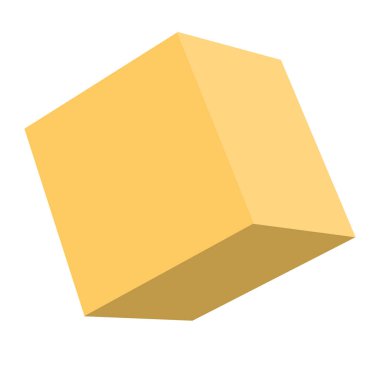 sarı renk çokgeni, beyaz arkaplanda izole nesne, vektör illüstrasyonu, eps