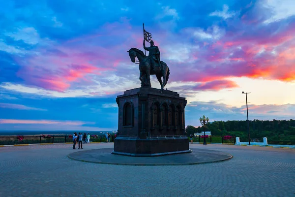 Monumento Gran Príncipe Vladimir San Fedor Ciudad Vladimir Anillo Oro —  Fotos de Stock