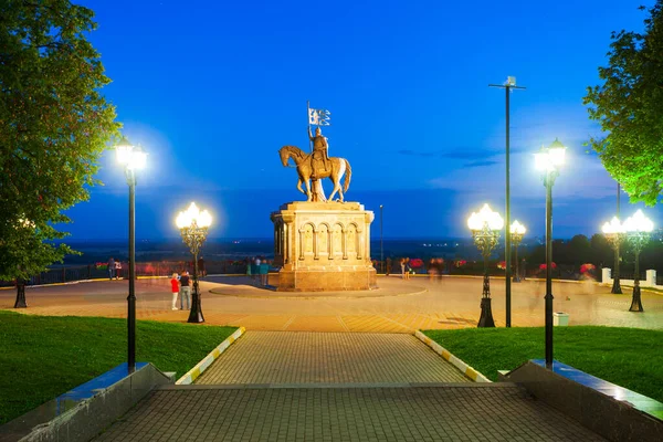 Monument Grand Prince Vladimir Saint Fedor Vladimir City Golden Ring — Stock Photo, Image