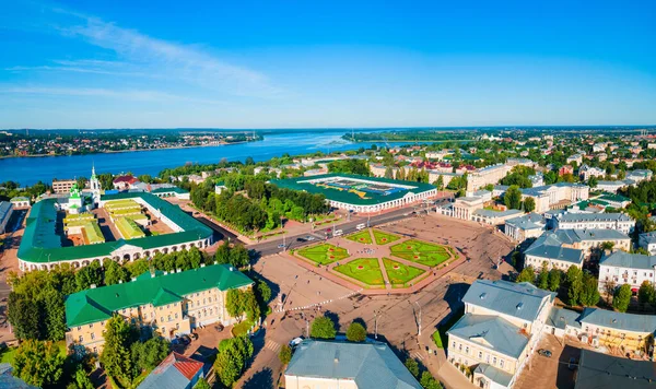 Ciudad Kostroma Vista Panorámica Aérea Del Río Volga Anillo Oro —  Fotos de Stock