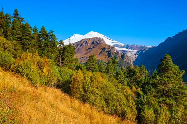 Όρος Έλμπρους Είναι Ψηλότερη Και Πιο Εξέχουσα Κορυφή Βουνού Στη — Φωτογραφία Αρχείου