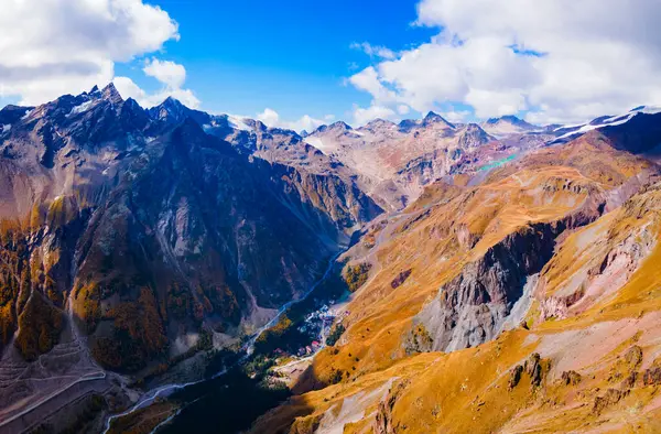Montagne Nella Regione Del Monte Elbrus Vetta Più Alta Della — Foto Stock