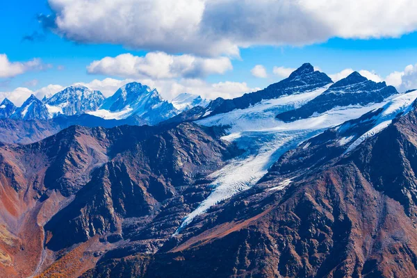 Hory Regionu Mount Elbrus Nejvyšší Vrchol Rusku Evropě — Stock fotografie