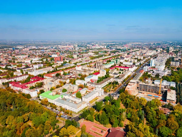 Nalchik空中全景视图 纳尔奇克是俄罗斯卡巴尔迪诺 巴尔卡尔共和国的首府 — 图库照片