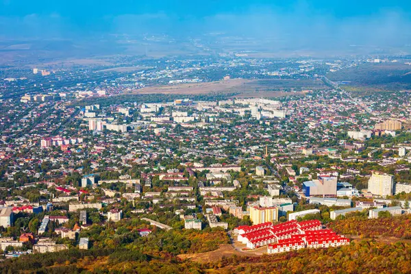 Pjatigorsk Stadtzentrum Luftaufnahme Pjatigorsk Ist Eine Kurstadt Der Kaukasischen Mineralwasserregion — Stockfoto