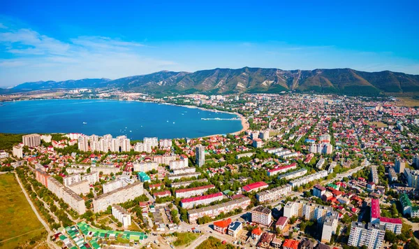 Gelendzhik Şehri Havadan Panoramik Manzaralı Gelendzhik Rusya Nın Krasnodar Krai — Stok fotoğraf