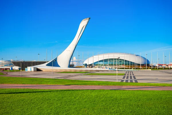 俄罗斯索契 2020年10月4日 为2014年冬季奥运会而在索契奥林匹克公园建造的奥运火鸟和火鸟冰柱碗 — 图库照片