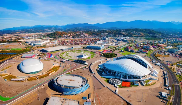 Parco Olimpico Sochi Vista Panoramica Aerea Parco Stato Costruito Olimpiadi — Foto Stock