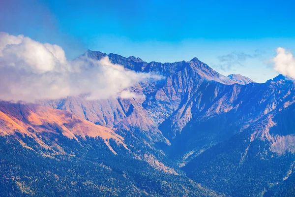Kavkazské Hory Panoramatický Výhled Pohledu Rose Peak Rosa Peak Roza — Stock fotografie