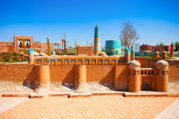 Tashkent Uzbequistão Abril 2021 Khiva Miniatura Parque Navruz Navroz Bogi — Fotografia de Stock