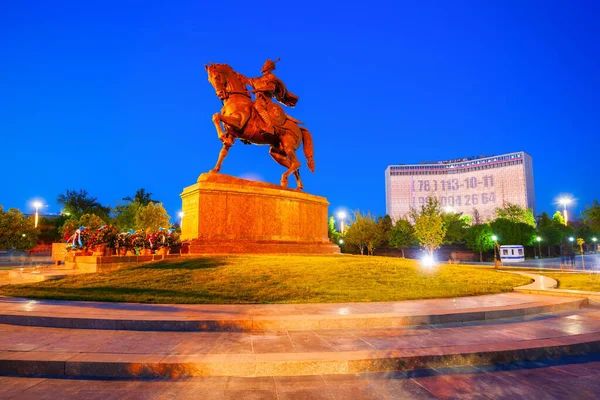 Τασκένδη Ουζμπεκιστάν Απριλίου 2021 Μνημείο Και Πλατεία Amir Timur Στο — Φωτογραφία Αρχείου