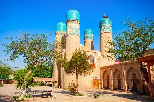 Özbekistan Tarihi Buhara Kentindeki Chor Minor Veya Char Minar Veya — Stok fotoğraf