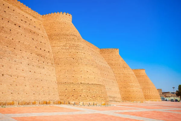 Arca Bukhara Mura Cittadella Dell Arca Antica Fortezza Massiccia Situata — Foto Stock