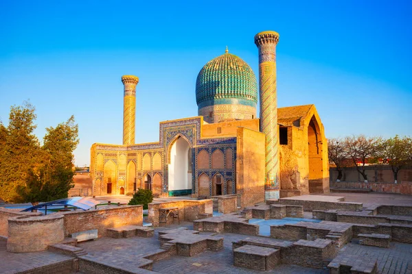 Guri Amir Gur Emir Mausoleum Mongol Conqueror Amir Temur Tamerlane — Stock Photo, Image