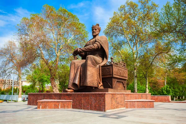 Samarkand Ουζμπεκιστάν Απριλίου 2021 Μνημείο Amir Timur Tamerlane Στην Πόλη — Φωτογραφία Αρχείου