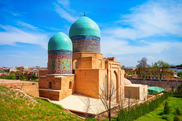 Shah Zinda Vagy Shah Zinda Egy Mauzóleum Samarkand Városban Üzbegisztánban — Stock Fotó