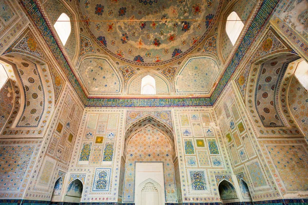 Shahrisabz Uzbekistan April 2021 Kok Gumbaz Moské Dekoration Mönster Design — Stockfoto