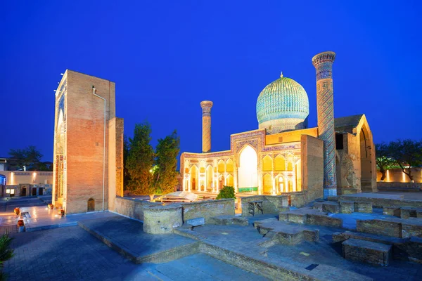 Guri Amir Gur Emir Mausoleo Del Conquistador Mongol Amir Temur — Foto de Stock