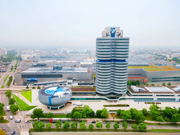Munich Germany July 2021 Bmw Museum Aerial Panoramic View Automobile — Stock Photo, Image