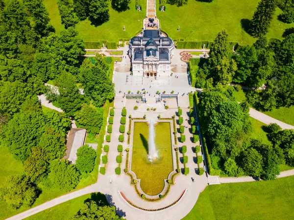 Linderhof Palace Панорамный Вид Воздуха Линдерманн Находится Недалеко Деревни Этталь — стоковое фото