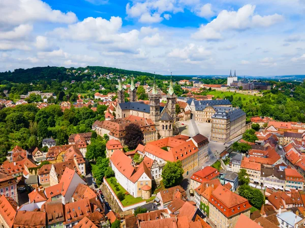 Bamberg Eski Kasabanın Panoramik Manzarası Bamberg Almanya Bavyera Eyaletinde Yer — Stok fotoğraf