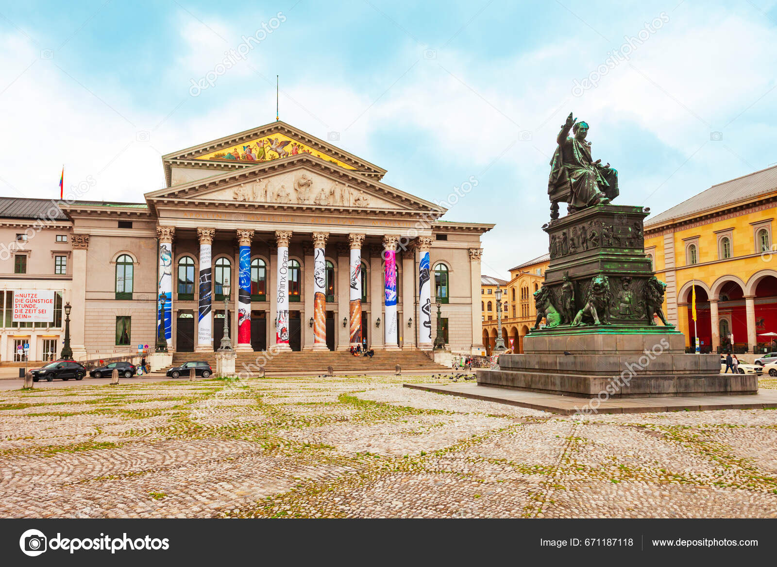Munich Germany July 2021 National Theatre Nationaltheater Historic.