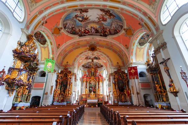Гармиш Партенкирхен Германия Июля 2021 Года Приходская Церковь Святого Мартина — стоковое фото