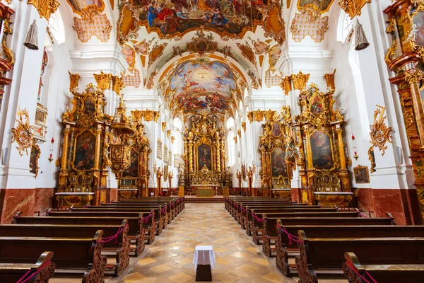 Landsberg Lech Ιουλίου 2021 Ιερός Σταυρός Heilig Kreuz Kirche Interior — Φωτογραφία Αρχείου