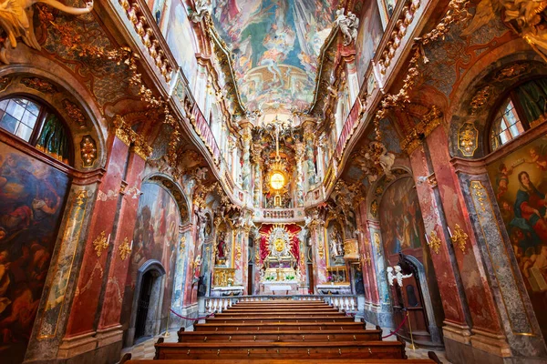 Μόναχο Γερμανία Ιουλίου 2021 Εκκλησία Asam Johann Nepomuk Asamkirche Είναι — Φωτογραφία Αρχείου