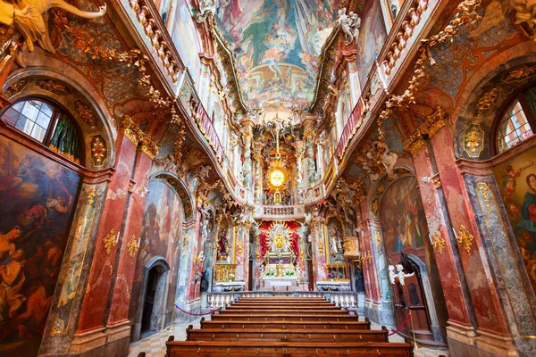 Мюнхен Германия Июля 2021 Года Церковь Асама Церковь Святого Иоганна — стоковое фото