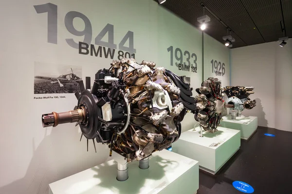 Monaco Baviera Germania Luglio 2021 Motore Bmw 801 Bmw Museum — Foto Stock