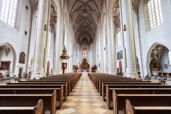 Ingolstadt Německo Července 2021 Gotický Sál Kostela Panny Marie Nebo — Stock fotografie