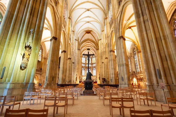 Regensburg Tyskland Juli 2021 Regensburg Katedralen Eller Sankt Peterskyrkan Interiör — Stockfoto