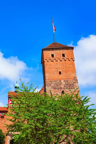 Heathens Tower Eller Heidenturm Nürnberg Slott Beläget Den Historiska Stadskärnan — Stockfoto