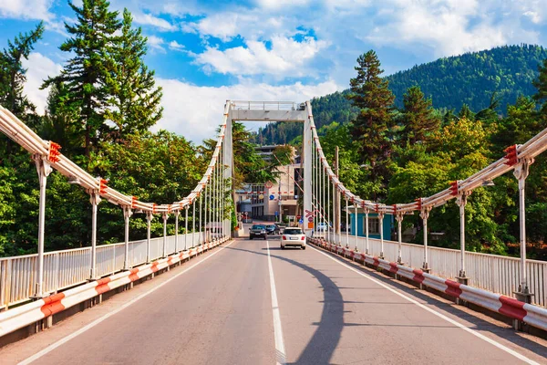 Pont Travers Rivière Kura Dans Ville Borjomi Borjomi Est Une — Photo
