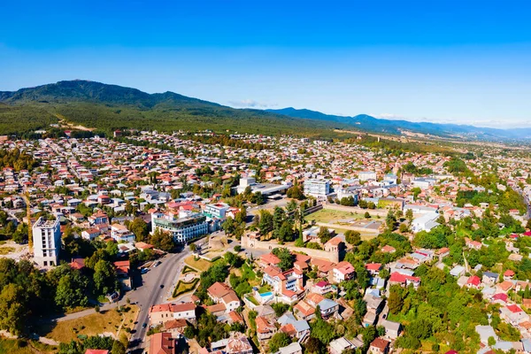 Telavi Old Town 파노라마 텔라비는 조지아 카케티 도시입니다 — 스톡 사진