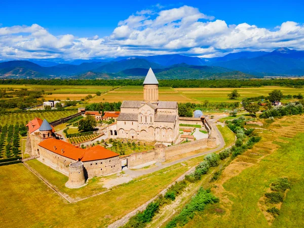 Mosteiro Alaverdi Vista Panorâmica Aérea Complexa Kakheti Kakheti Uma Região — Fotografia de Stock