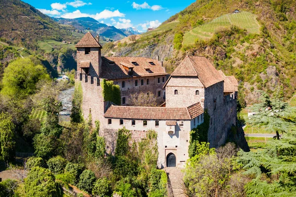 Zamek Runkelstein Lub Castel Roncolo Średniowieczny Fort Skalistej Bocznicy Mieście — Zdjęcie stockowe