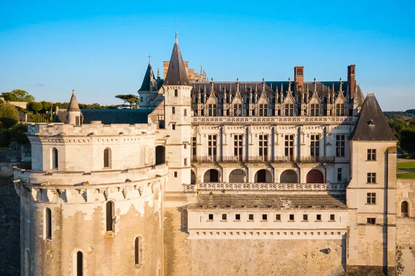 Chateau Amboise Vista Aérea Castelo Cidade Amboise Vale Loire França — Fotografia de Stock