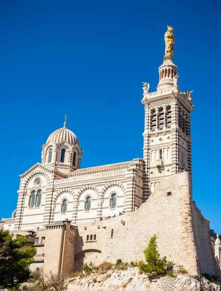 Notre Dame Garde Nuestra Señora Guardia Una Iglesia Católica Ciudad — Foto de Stock