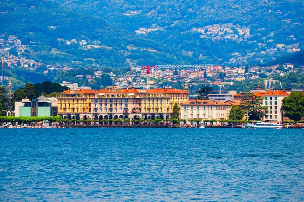 Lago Lugano Ciudad Lugano Vista Panorámica Cantón Del Tesino Suiza — Foto de Stock